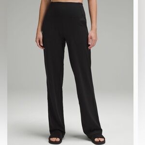 Lululemon Align High Rise Wide Leg black pants *short*